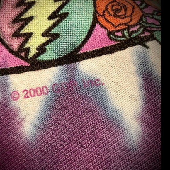 VINTAGE LIQUID BLUE GRATEFUL DEAD TIE DYE TEE - Picture 3 of 10